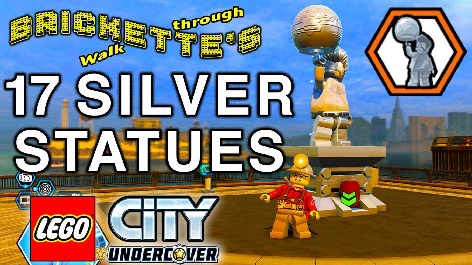 All 17 Silver Statues in LEGO City Undercover