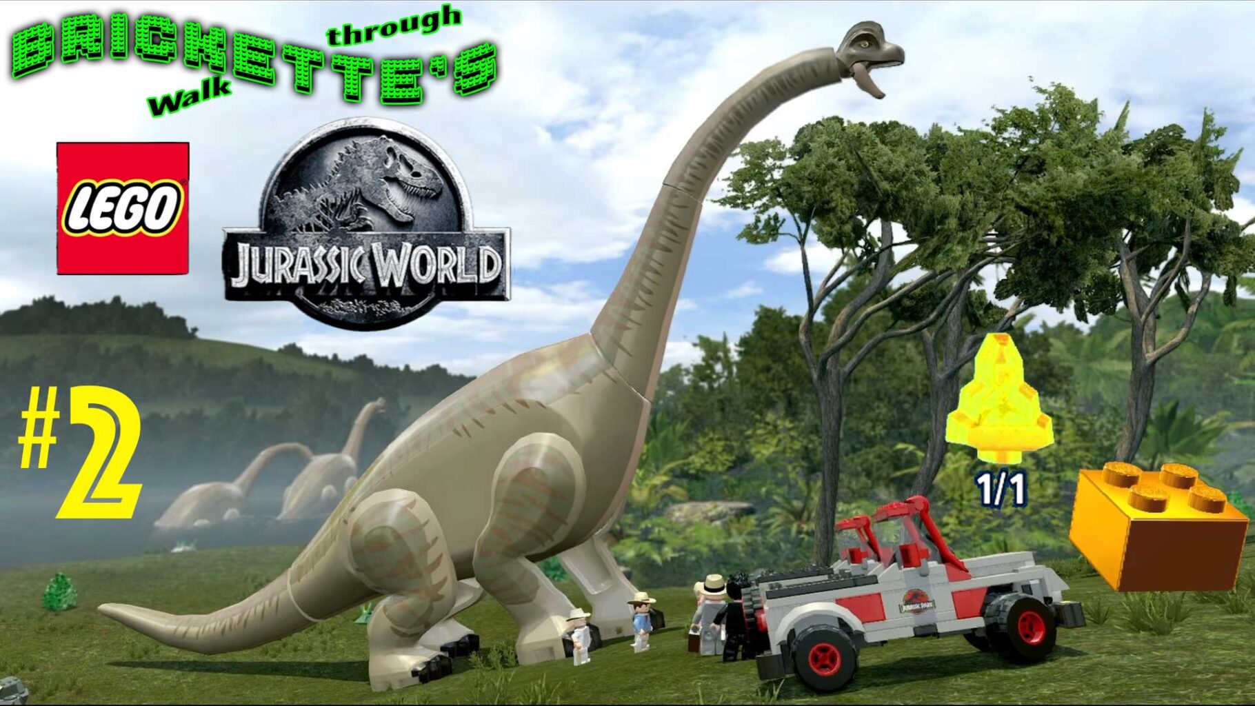 LEGO Jurassic World, Part 2 - Jurassic Park Level 2 (Welcome to Jurassic Park) story mode walkthrough